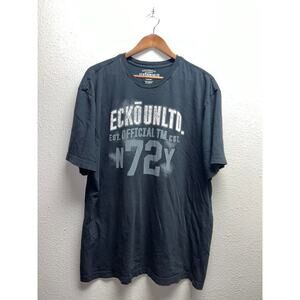 Y2K Ecko Unltd Shirt Official TM New York Unlimited Black Graphic 2000s XL